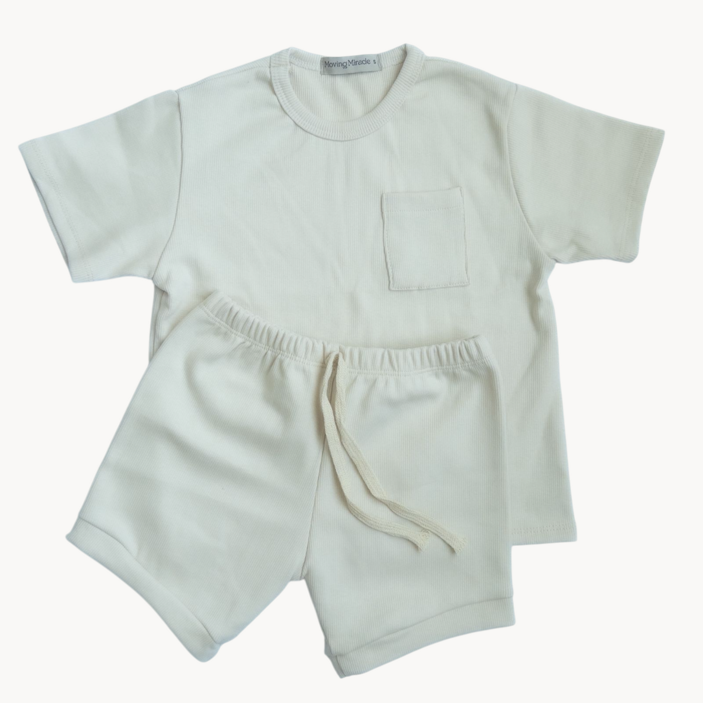 Pocket Shirt & Shorts (Off-White)