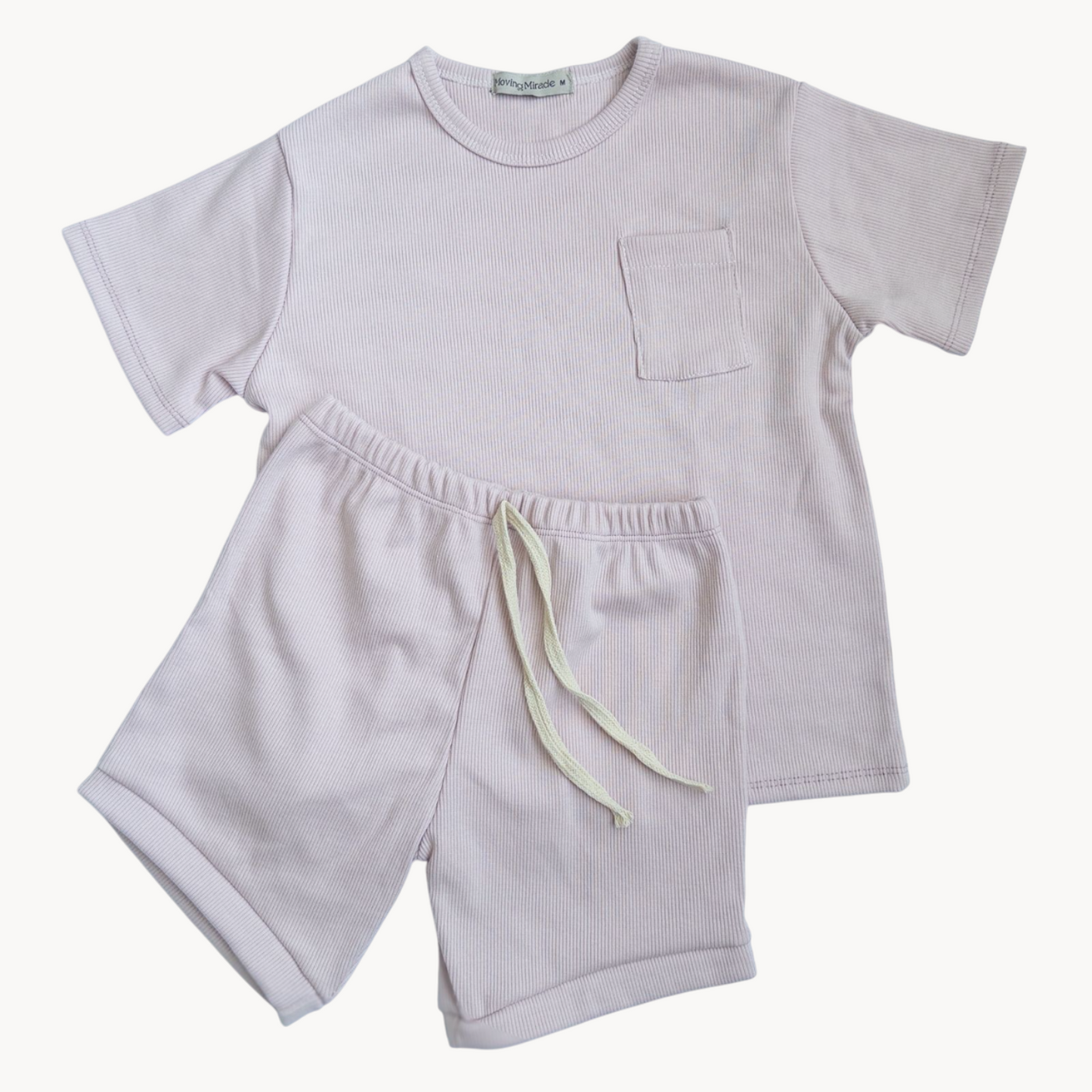 Pocket Shirt & Shorts (Blush Pink)