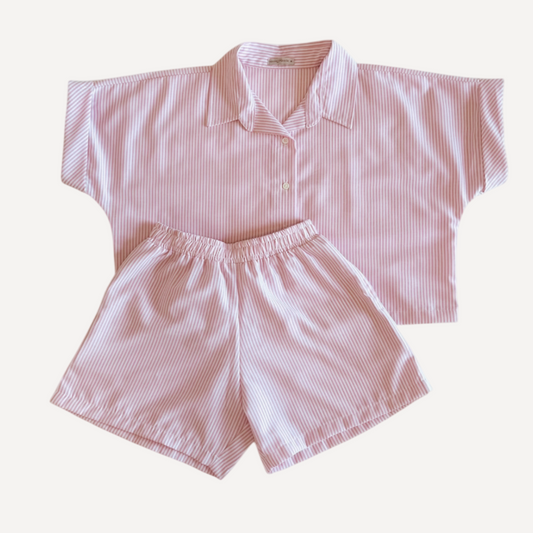 Linen Stripes (Pink)