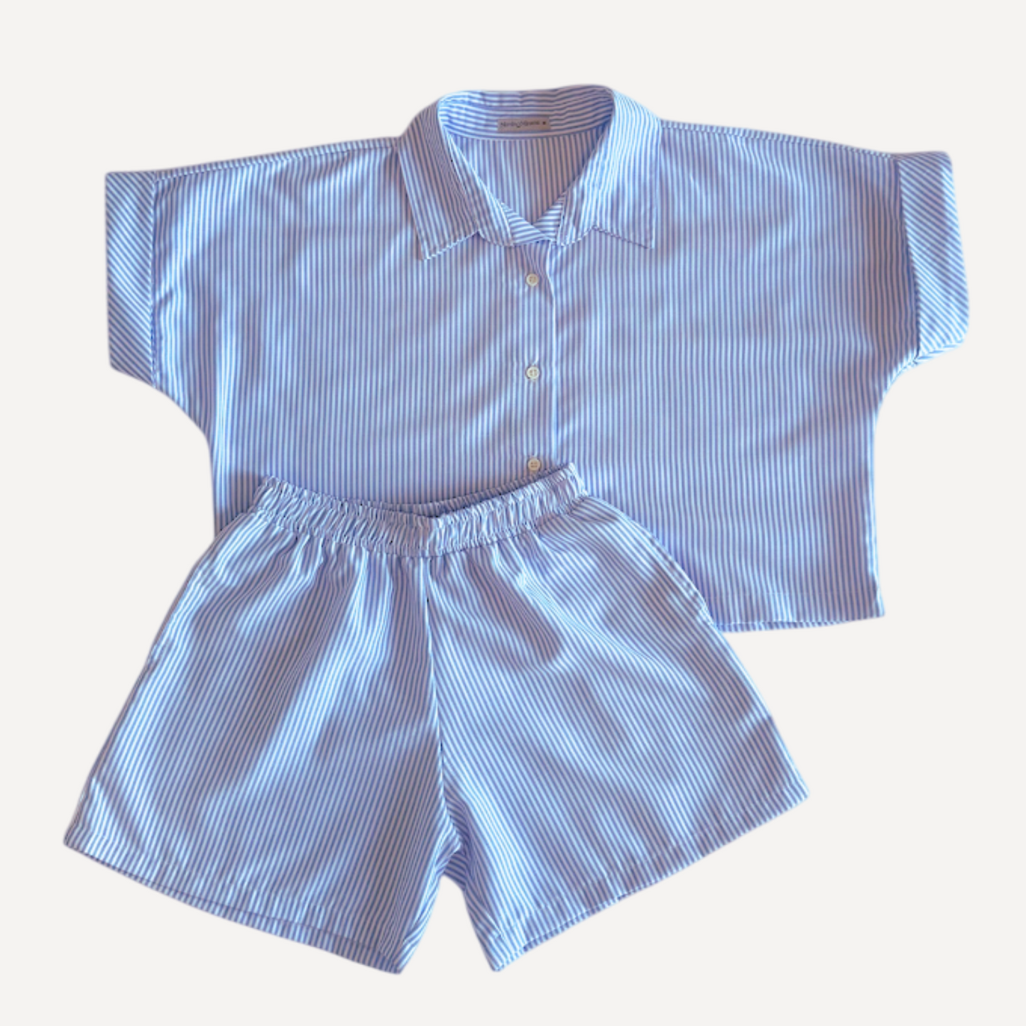 Linen Stripes (Baby Blue)