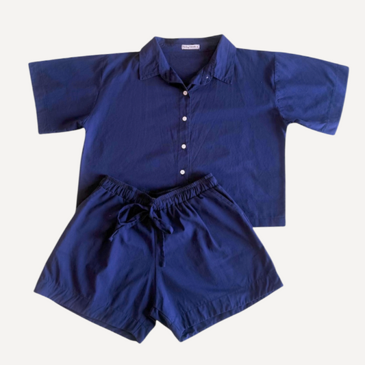 Linen Plain (Navy Blue)