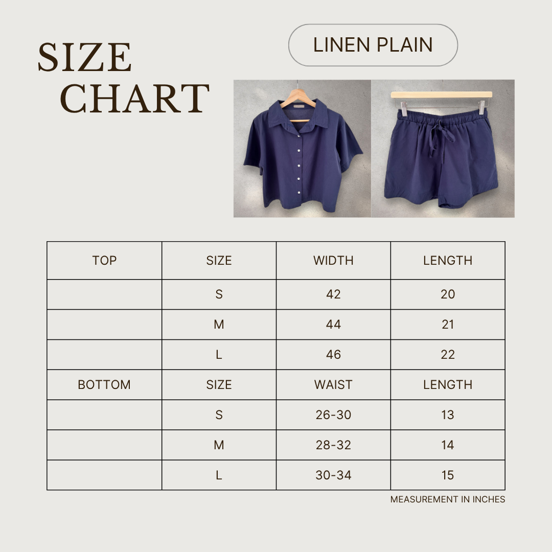 Linen Plain (Navy Blue)